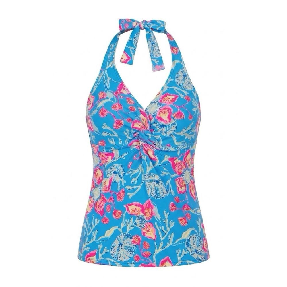 NWT Lilly Pulitzer Coen Tankini Top Bahamian Rhapsody SZ 6 - Picture 6 of 14